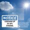 Signmission Contains Up To 10% Ethanol, 7 in W x Rectangle, Vinyl Decal OS-2PACK-NS-D-57-L-10805 - alternate 6